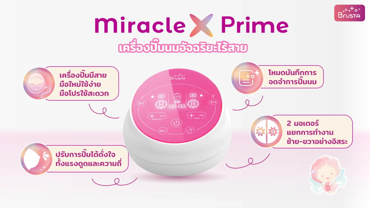 ทำความรู้จัก Brusta Miracle X-Prime เครื่องปั๊มนม 2 มอเตอร์